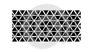 Black Triangle Pattern Geometric Abstract Background, vector design Generative AI