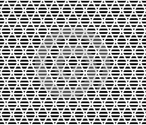 Black tribal ethnic stripes seamless pattern background vector.