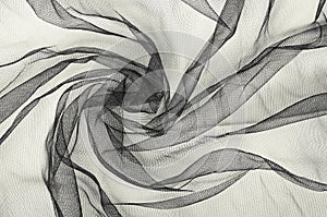 Black tulle background