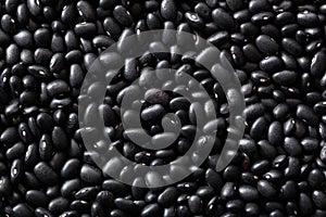 Black turtle beans legumes background