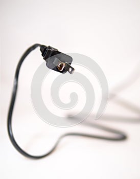 Black two prong power plug chord