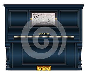 Black Upright Pianola