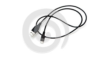 Black USB cable