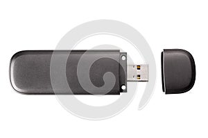 Black usb flash drive