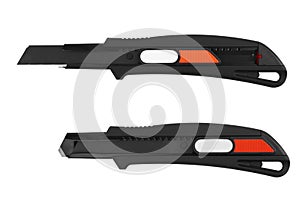 Black utility knife