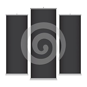 Black vertical banner templates.