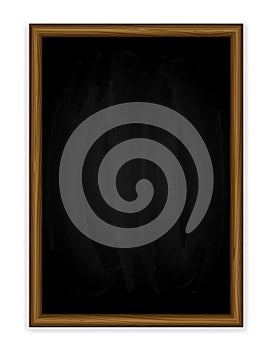 Black vertical chalkboard