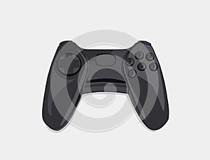 Black videogame controller