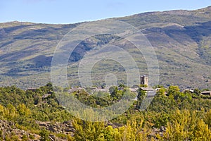 Black village made with slate stones. Campillo de Ranas. Guadalajara