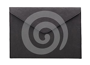 Black Vintage Envelope isolated.