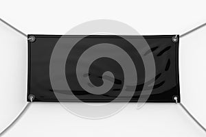 Black vinyl banner