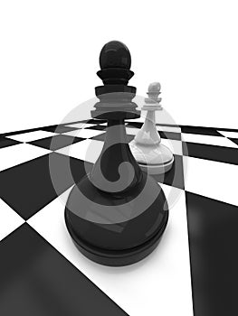 Black vs white chess