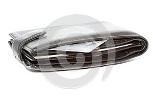 Black Wallet isolated white background