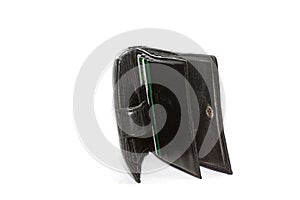 Black Wallet isolated white background