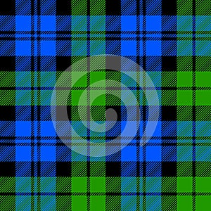 Black Watch milytary tartan seamless pattern