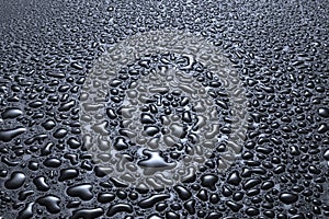 Black Water Drops Background