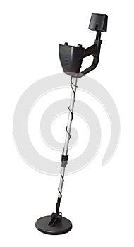 Black waterproof metal detector