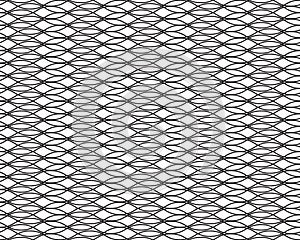 Black wave lines, abstract background