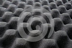 Black wave sponge texture