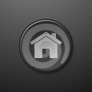 Black web icon home