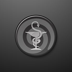 Black web icon pharmacy