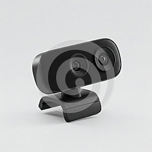 black webcam with privacy shutter
