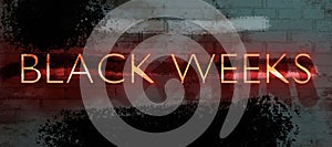 Black Weeks. Black Friday web banner