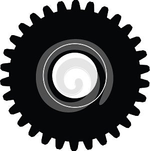 Black Wheel with modes vector eps 10