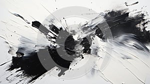 Black and white abstract art background