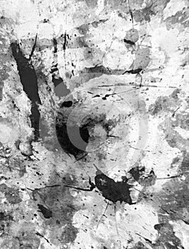 Black and White Abstract Art Painting
