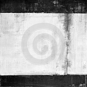 Black and White Abstract Art Painting