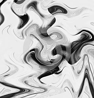 Black and white Abstract art pattern