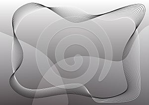 Black and white abstract background frame