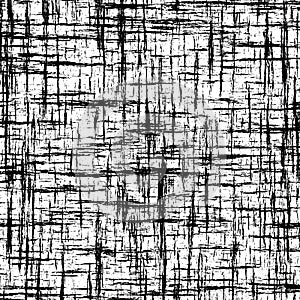 Black and white abstract background with intersecting grunge stripes