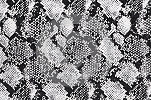 Black and white abstract camouflage. The concealment pattern on a fabric.