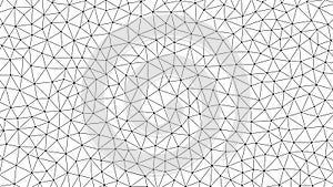 Black and white abstract geometric triangular mesh pattern background vector