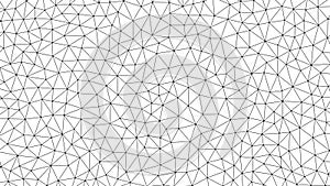Black and white abstract geometric triangular network pattern background vector