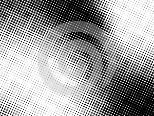 Black and White Abstract Halftone Pattern