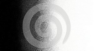 Abstract fingerprint dissolving into pixels and light
