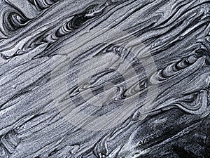 Black and white abstract marbleised background. photo