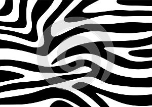 Black and white abstract psydelic wavy swish curves texture background