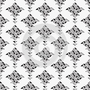 Black and white abstract seamless background