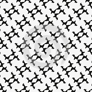 Black white abstract seamless pattern for design