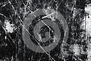 Black and White Abstract Texture with Scratches and Spots