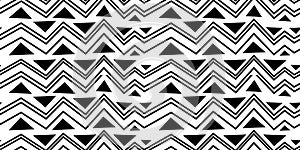 Black and white african ancient motif seamless pattern monochrome colors vector illustration for fashion textile ready for print