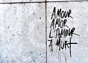 Black and White Amour Sign