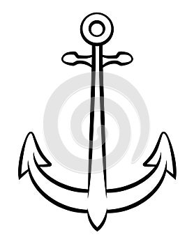 Black and White Anchor