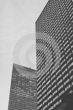 Black and white architecture in Boston