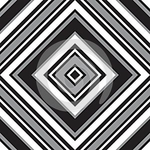 Black and White Argyle Diagonal Stripes seamless pattern background