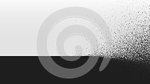 Black and White background dust explosion, Vector illustration